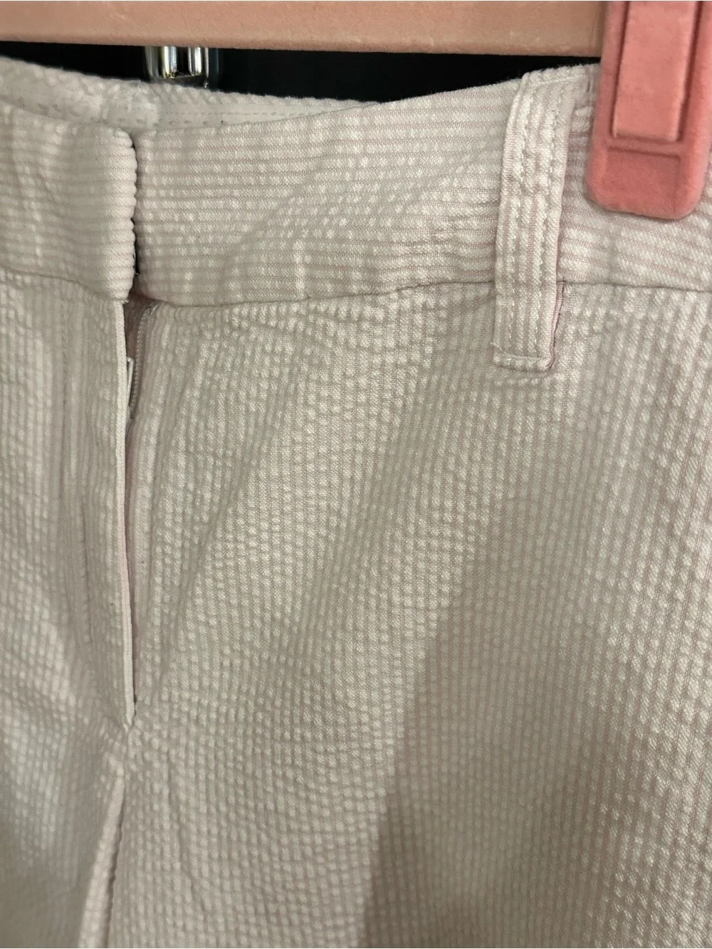 Izod Light Pink Seersucker Bermuda Shorts